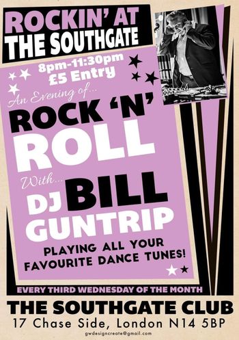 Rock 'n Roll with DJ Bill Guntrip  March 15th 2023